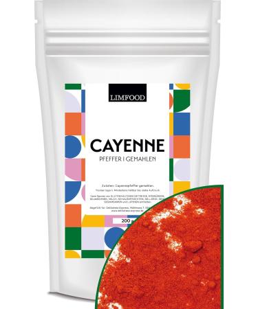 Buy Limfood 200g Cayenne Pepper | Fruity Hot Chili Powder for International Shipping - Premium Spice - Buy Online on GoSupps.com