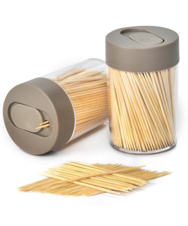 1000 Count Toothicks Wood Round Single-Point Toothicks YQ-1000
