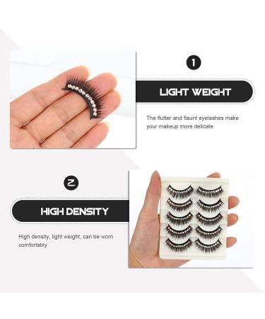 5 Pairs Diamond False Eyelashes - Dramatic 6D Wispy & Fluffy Eye Lashes for Women | Miss Eyeliner Black Fake Lashes - International Shipping - Buy Online on GoSupps.com