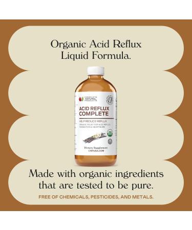 Organic Acid Reflux Relief Liquid 8oz - Natural Heartburn & GERD Remedy - Buy Online on GoSupps.com