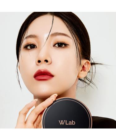 W.LAB Selfie Big Cover Cushion Foundation - Matte Finish SPF50+ PA+++ Sun Protection with Big Cushion Puff & Mirror - 0.85 fl.oz. (21 Selfie Light) - Buy Online on GoSupps.com