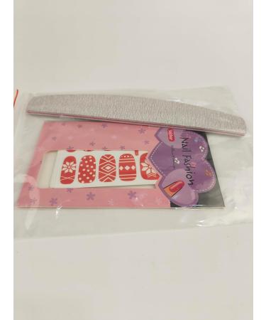 Kalolary Christmas Nail Polish Stickers Kit with Nail File - 8 Sheets Self-Adhesive Wraps for DIY Nail Art - Perfect Manicure Gift for Women and Girls - Buy Online on GoSupps.com