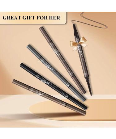 4-Tip Microblading Eyebrow Pen Waterproof Eyebrow Pencil Microblade Eyebrow Pens for Women Long-Lasting Magic Eye Brow Pencil with 4 Fork Tip for Makeup Cosmetics (grey) 3# Grey - Buy Online on GoSupps.com