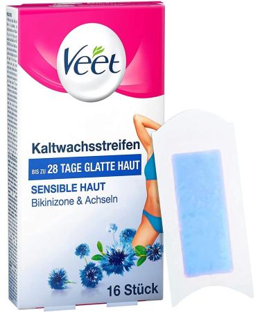 Veet Bikini Cold Wax Strips - Pack of 3 (48 Strips) | Smooth Skin Hair Removal | Fast Shipping Worldwide - Buy Online on GoSupps.com