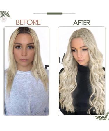 Runatur Real Hair Hairpin | 100g White Blonde Hair Extensions | 22 Inch Weaving | Premium Quality #800 - Buy Online on GoSupps.com