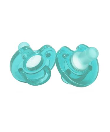 Mijnnami Soother Schnuller suitable for Nicu pacifier for premature babies and newborns pacifiers made of 100% silicone for newborns 2 pieces (turquoise) - Buy Online on GoSupps.com