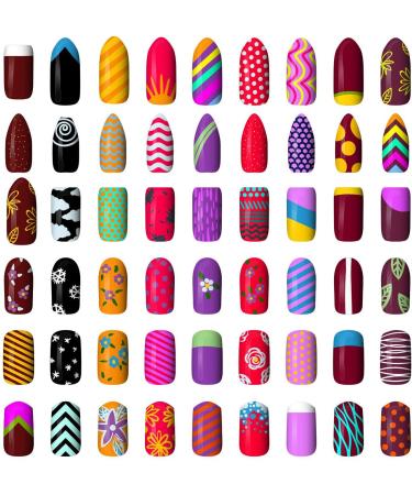 500 Natural Acrylic Artificial Nails - 10 Sizes DIY Set with Box for Easy Application | International Shipping - Buy Online on GoSupps.com