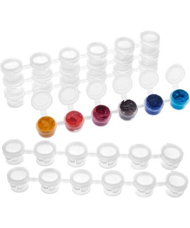 PandaHall 25 Strips Empty Paint Pots - 150 Pots 3ml Mini Storage Containers for Arts & Crafts - Ideal for Classrooms, Schools, Summer Camps & Festivals - Buy Online on GoSupps.com