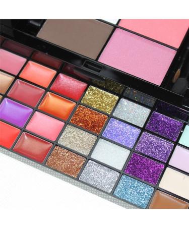 PhantomSky 74 Colors Eyeshadow Palette - Complete Makeup Kit with Lip Gloss Concealer Powder & Blush for Professionals & Daily Use - Buy Internationally - Buy Online on GoSupps.com