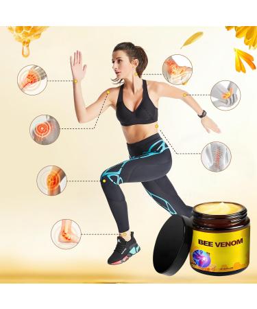 KEBEGE Bee Venom Relief Bone Healing Cream Professional Bee Venom Cream Knee Hands Neck Feet for All Skin Types (2 Bottle) - Buy Online on GoSupps.com