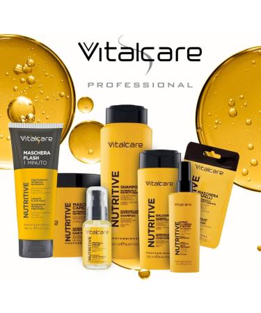 Vitalcare Vitalcare | Nutritive - 1 Minute Flash Mask Mask for Dry and Dull Hair Intensive Treatment with Plant Ceramic and Panthenol 190 ml - Buy Online on GoSupps.com