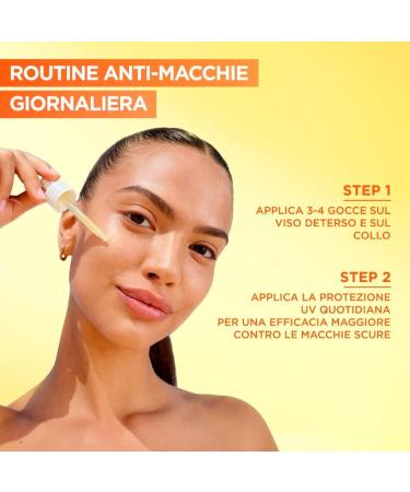  Garnier Garnier Vitamin C Rapid Absorption Anti-Spot Face Serum Formula with Niacinamide and Salicylic Acid Uniform and Brightening Light Texture for Soft Skin - 6 x 30ml Bottles - Buy Online on GoSupps.com