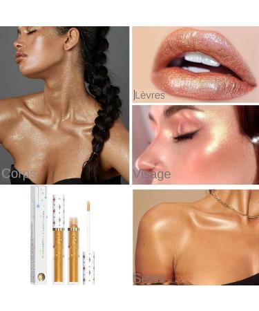Liquid Highlighter Makeup Liquid Highlighter for Face - Shimmer Body Waterproof Shiny Liquid Highlighter Long Lasting Shimmer Highlighter for Cheeks - Buy Online on GoSupps.com