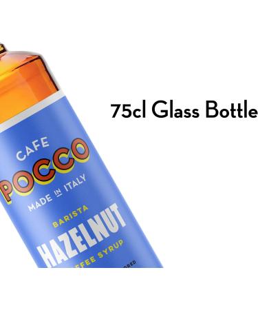 Cafe Pocco Premium Hazelnut Syrup - 750ml Glass Bottle (Pack of 1) - Buy Online on GoSupps.com