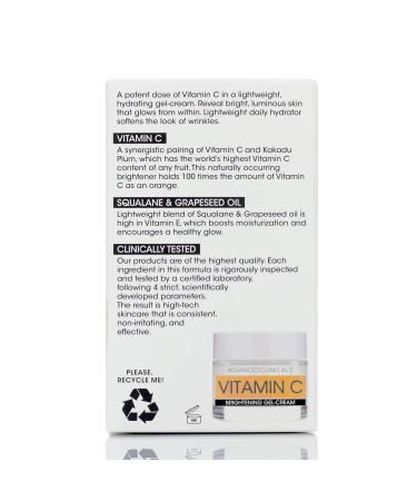 Advanced Clinicals Manuka Honey Hydrating Cream + Vitamin C Brightening Face Gel Cream Set - Buy Online on GoSupps.com