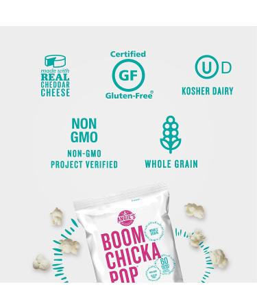 Buy Angieâ€™s BOOMCHICKAPOP White Cheddar Popcorn 4.5 oz - Pack of 4 | Delicious Snack - Buy Online on GoSupps.com