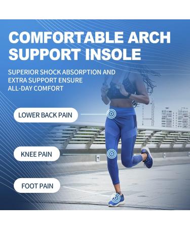 PCSSole Orthopedic Insoles for High Arch Support - Flat Foot Inserts for Plantar Fasciitis & Foot Pain Relief | Women's XS (5-7) - 24cm - 307-Blue - Buy Online on GoSupps.com