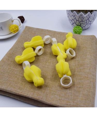 XJKLBYQ Pacifier Brush & Mini Nipple Cleaning Sponge - Baby Bottle Washing Tool (2pcs) - Yellow - Ideal for Safe & Easy Cleaning - Buy Online on GoSupps.com