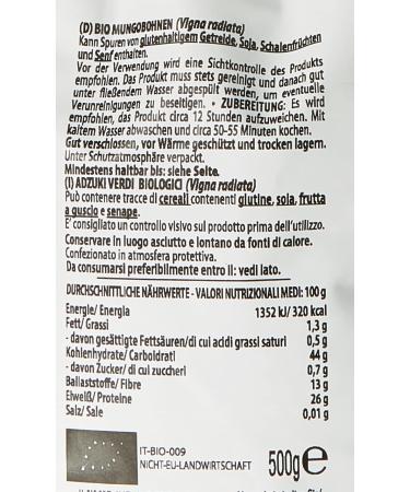 Biogust Organic Mung Beans - 500g Pack of 2 | Premium Quality & International Shipping - Buy Online on GoSupps.com