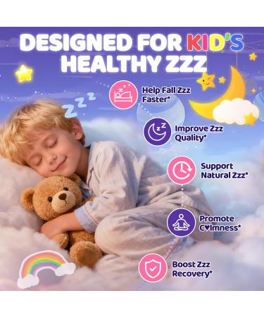 Kid s 4+ Magnesium Glycinate Gummies: Extra Strength Melatonin Free Magnesium Bisglycinate 100mg 200mg Supplement with L-Theanine B6 D3 Omega3 for Overall Health - Zzz Aid for Kids(120Count) Mixed Berry 60 Count (Pack of 2) - Buy Online on GoSupps.com