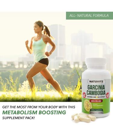 NATUVITZ Garcinia Cambogia Extract 70% HCA 1600mg (90 Count) - Vegan Friendly, Gluten Free, Non-GMO Digestion & Metabolism Booster Pills - Buy Online on GoSupps.com