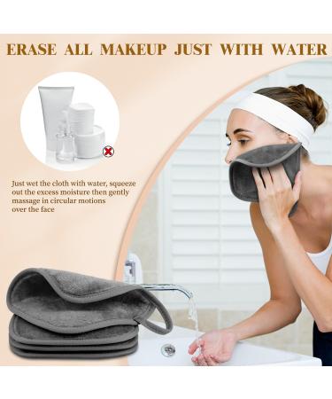 NineEigh 15-Piece Washable Microfiber Makeup Towels | Reusable 15x15 cm Face Cleaning Cloths for Daily Use & Travel | Gray - Buy Online on GoSupps.com