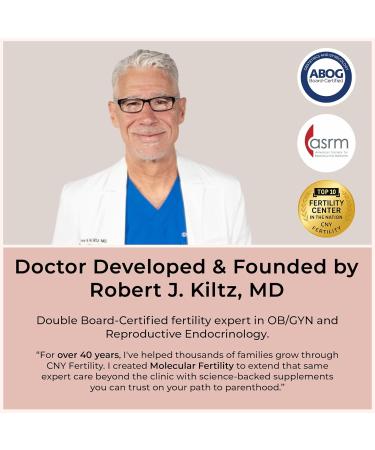 Molecular Fertility Ovarian Bloom - Doctor Formulated Fertility Supplement for Women - Egg Cell Health Ovulatory Function Reproductive Wellness - 40:1 Myo-Inositol & D-Chiro Inositol - 30 Day Supply - Buy Online on GoSupps.com