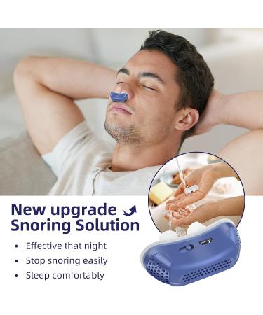 Double Eddy Current Electric Anti Snoring Solution for Men and Women - Stop Snoring with Nasal Dilator Nose Vents - Buy Online on GoSupps.com