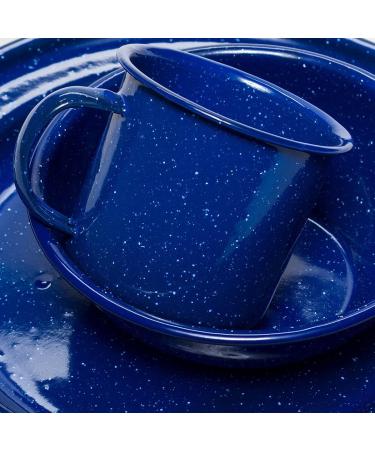 Stoic 4-Person Enamelware Set Blue | Durable Outdoor Dining Set - Buy Online on GoSupps.com