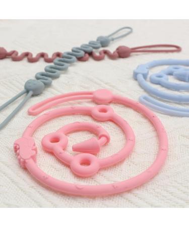 Buy Iopjlk Pacifier Chain - 4 BPA-Free Silicone Cup Catchers Adjustable Stroller Accessories for Babies - Perfect Pacifier Bands for Boys & Girls - Buy Online on GoSupps.com