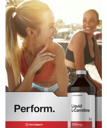 Horb ach L-Carnitine Liquid 16 oz | 3000 mg | Berry Flavor | Vegetarian Formula | Non-GMO Gluten Free Supplement - Buy Online on GoSupps.com
