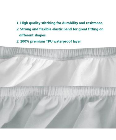 Organic Waterproof Changing Pad Cover Sheets - Ultra Soft Cotton, 2 Pack, Unisex Grey for Baby Boys/Girls - Buy Online on GoSupps.com