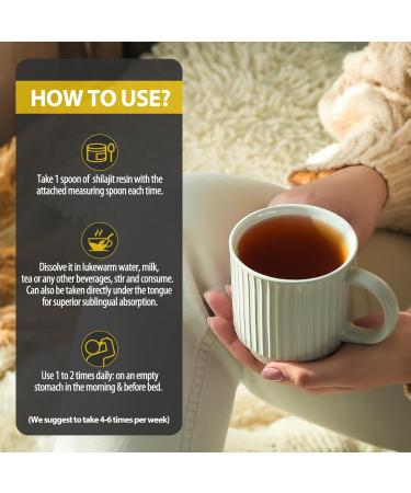Pure Himalayan Shilajit Resin - Gold Grade 100% Organic with 85+ Trace Minerals & Fulvic Acid for Energy Focus & Immunity - 50g - Buy Online on GoSupps.com