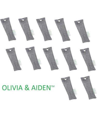 12 Pack - Freshenbag Air Freshener with Activated Bamboo Charcoal - Natural Odor Eliminator and Moisture Absorber for Shoes, Cars, Closets, and Rooms - By OLIVIA & AIDEN - Buy Online on GoSupps.com