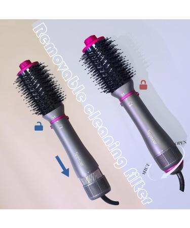 4-in-1 Hair Blow Dryer Brush - Detachable Hot Air Brush & Straightener for Salon Quality Blowouts at Home | Negative Ion Technology - Buy Online on GoSupps.com