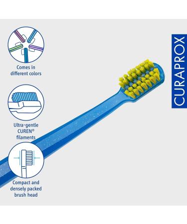 Curaprox CS 5460 Ultra-Soft Orthodontic Toothbrush for Braces | Ultra-Fine Filaments, Compact & Slightly Angled Head - Buy Online on GoSupps.com
