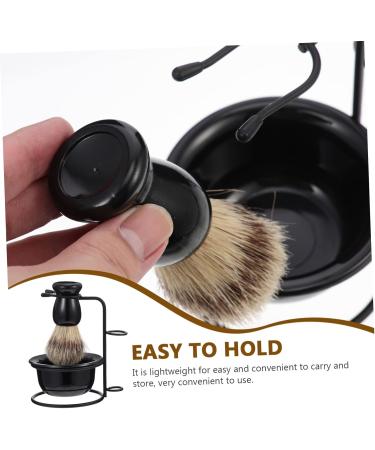 4 Sets Beard Care Kit - Professional Shaving Brush & Wear-Resistant Cup for Men | Convenient Shave Brush & Bowl for Perfect Grooming - Buy Online on GoSupps.com