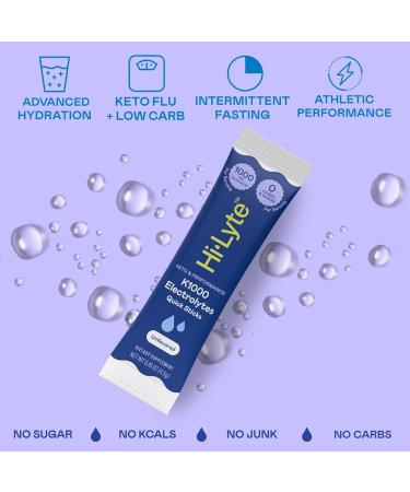 Hi-Lyte Hydration Bundle - Keto K1000 Unflavored Electrolyte Packets (30 Servings) and Keto K1000 Raspberry Lemon Electrolyte Powder (50 Servings) - Buy Online on GoSupps.com