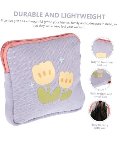 Anneome Women's Binding Storage Bag - Stylish Tampon Holder & Menstrual Tapes Organizer - Flower Pattern Portable Makeup Pocket - Buy Online on GoSupps.com