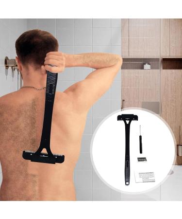 Premium Men's Back Hair Cutter | Long Handle & Foldable Body Razor for Fast Trimming | Portable & Extra Long for Back & Leg Hair - Buy Online on GoSupps.com