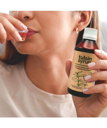 AKSHAR Ayurveda - Tulsin Syrup, Natural Cough Syrup with Licorice, Ginger, Turmeric, Basil, Malabar Nut - Respiratory Lung Health Supplements, Mucus Relief & Bronchial Wellness Syrup (1 Pack) - Buy Online on GoSupps.com