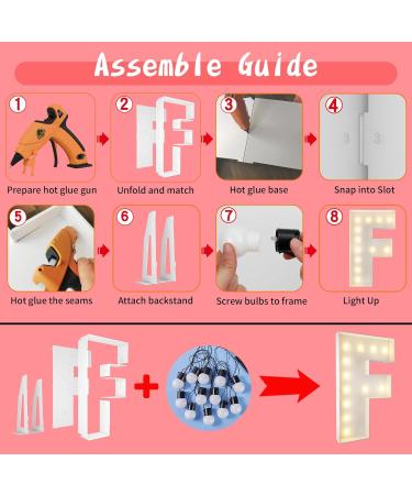 122 cm Illuminated Letter F - Large Marquee Light for Baby Care Birthday Engagement Wedding & Party Decorations - 4ft Marquee Letter - Buy Online on GoSupps.com