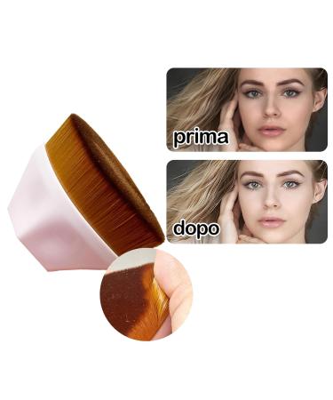2 Piece Foundation Brush Set & Soft Touch Petal Makeup Sponges Perfect for Cream & Liquid Cosmetics | International Shipping Available - Buy Online on GoSupps.com