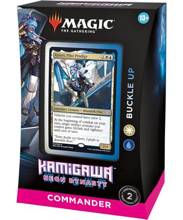 Magic The Gathering Kamigawa Neon Dynasty Commander Deck 'Buckle Up' (White-Blue) Retail Packaging - Buy Online on GoSupps.com