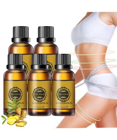Lovilds Lymph Drainage Ginger Oil Lymphatic Drainage Ginger Oil Lovilds Ginger Oil Ginger Oil Massage Oil Lymphatic Drainage Ginger Oil natural drainage (5 PCS-150ML)