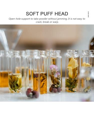 Minkissy 20Pcs Mini Empty Loose Powder Bottles - Clear 3ml Glass Containers for Cosmetic Glitter & Eye Shadow - Travel-Friendly Design - Buy Online on GoSupps.com