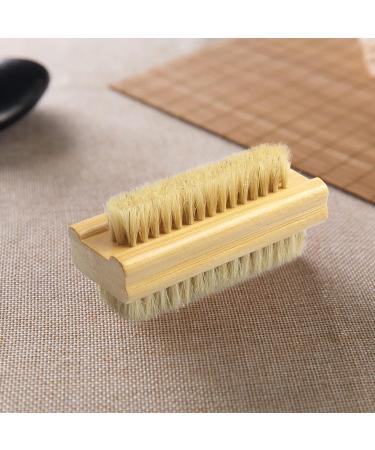 YEEPSYS Bamboo Fingernail Scrub Brush - Dual-sided Hand Tool for Nail Cleaning and Grooming - Buy Online on GoSupps.com