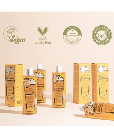 BENTON Beer Yeast Shampoo 16.0 fl.oz - Hair Loss Relief, Biotin Volumizing Shampoo for Thinning Hair, Regrowth Therapy, Scalp Calming - Paraben & Sulphate Free - Buy Online on GoSupps.com