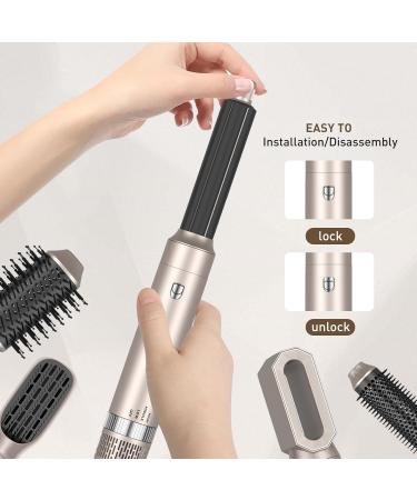 TANSHINE 6 in 1 Hair Dryer Brush - Hot Air Brush for Styling Curling Drying & Volumizing - Negative Ionic Technology for Smooth Hair - Buy Online on GoSupps.com