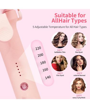 1 Inch Ceramic Curling Iron for Long Hair - Extra Long Barrel Instant Heat up to 220 F Perfect Hair Waving Tool for Girls & Women - International Shipping Available - Buy Online on GoSupps.com